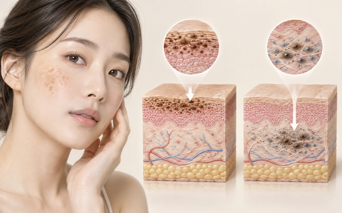 표피 색소와 진피 색소는 왜 다르게 접근할까